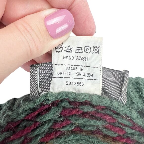 Vintage Craftcentre Cymru Gwynedd Wales Sweater Men's Pure Wool Sweater Size L - Picture 5 of 10